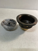 Signature Hardware Basket Strainer Oil Rubbed Bronze SH171ORB 3.5” Solid Brass