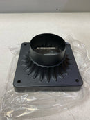 Bel air lighting 100 BK Canby 5.5 in. Black Square Pier Mount Base for 3 inch Post Top Mounts