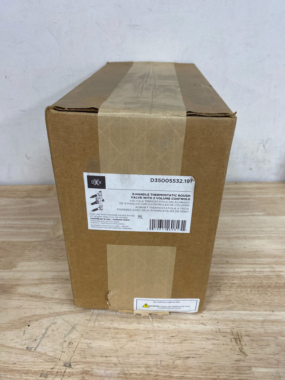 DXV D35005532.191 Fitzgerald Thermostatic Rough In Valve - 3 Handles - N/A