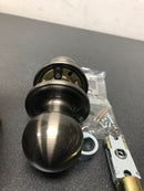 Copper Creek BK2020AN Colonial Passage Door Knob Set with Ball Knob and Round Rose - Antique Nickel