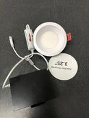 Commercial electric 91468 Slim Baffle 3 in. Adjustable CCT Canless New Construction & Remodel IC Rated Indoor/Outdoor LED Recessed Light Kit
