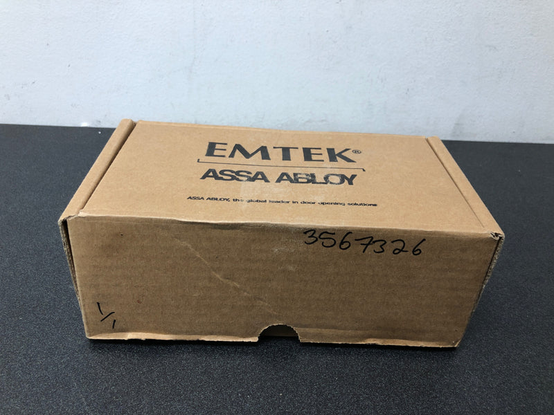 Emtek 8469US19 Square Brass Modern Single Cylinder Keyed Entry Deadbolt - Flat Black