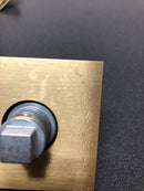 Baldwin FDTUBCSR044 Tube Non-Turning Two-Sided Through-Door Dummy Door Lever Set from the Reserve Collection - Lifetime Satin Brass