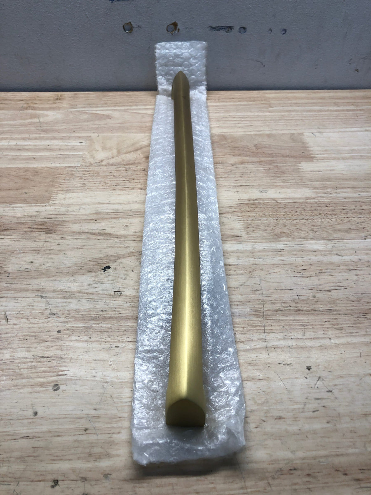 Signature Hardware 453819 Rindahl 17-3/4 Inch Center to Center Appliance Pull - Satin Brass