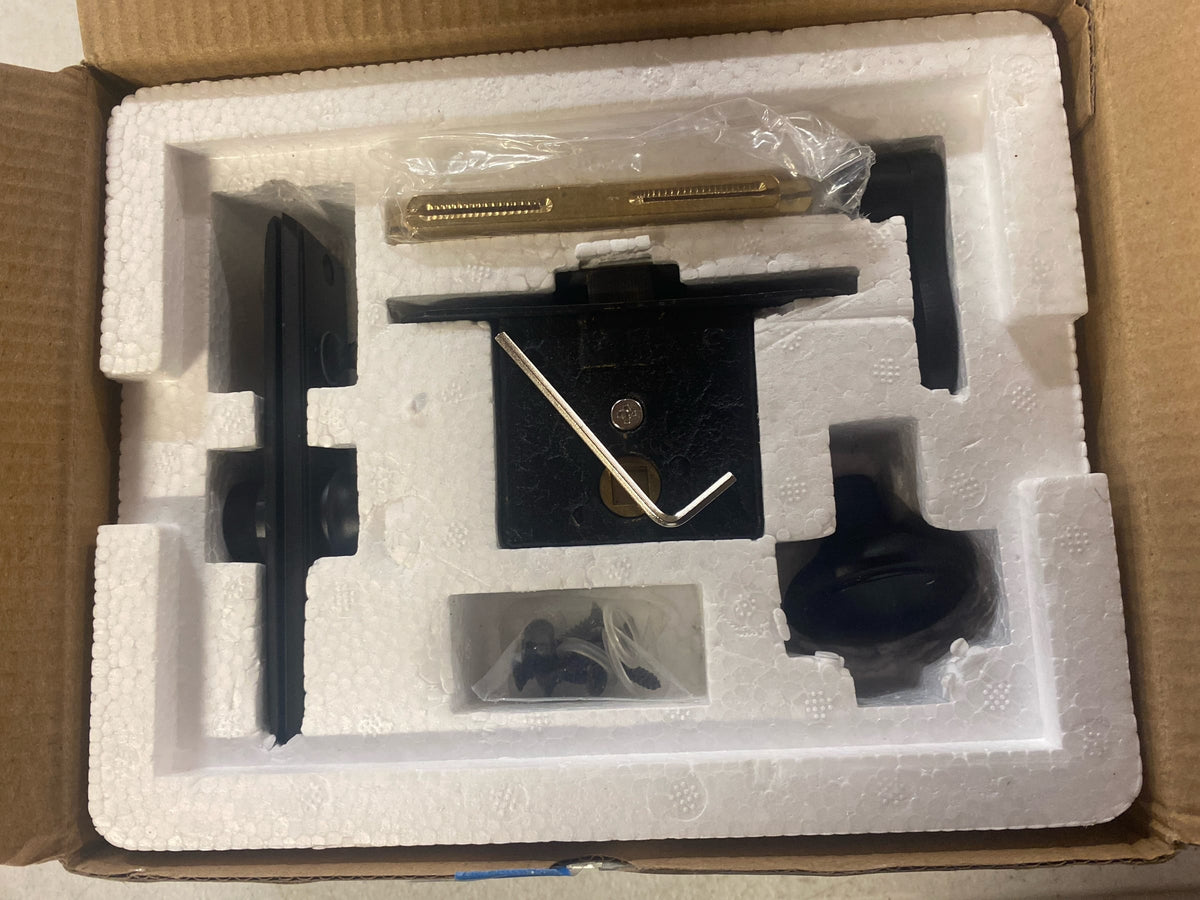 Deltana SDML334U19 Solid Brass Mortise Screen Door Latch - Paint Black