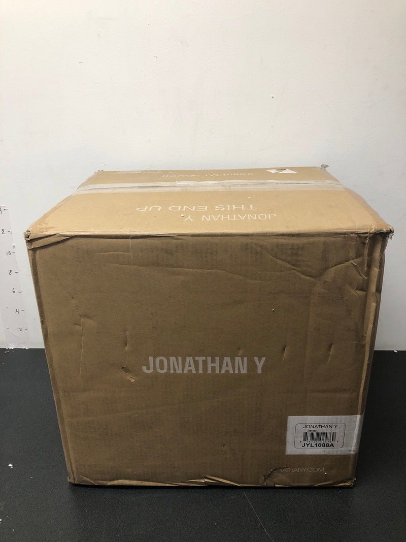JONATHAN Y Lighting JYL1088A Gregory Single Light 61" Tall LED Buffet Floor Lamp - Brass Gold / White