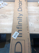 Infinity Drain S-LTIFAS 6536 PS 36" Site Sizable Stainless Steel Linear Drain Kit with Low Profile Tile Insert Frame – Includes Stainless Steel Channel and Outlet Assembly - Polished Stainless