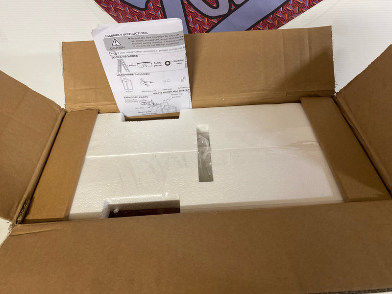 Hukoro F88712-WH 2-pk 1-light outdoor wall light with clear glass and Whitefinish, 1*E26