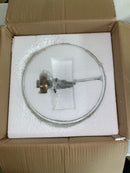 Z-Lite 220F2-HBR Arlington 2 Light 12" Wide Flush Mount Drum Ceiling Fixture - Heritage Brass