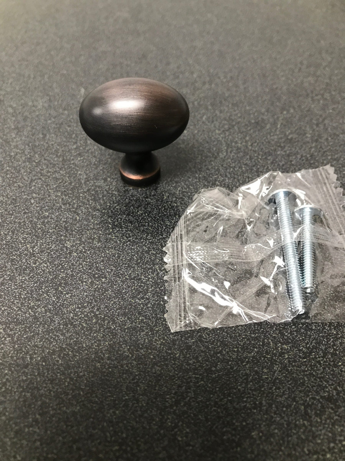 Amerock BP53014ORB Vaile 1-3/8 Inch Oval Cabinet Knob - Oil Rubbed Bronze