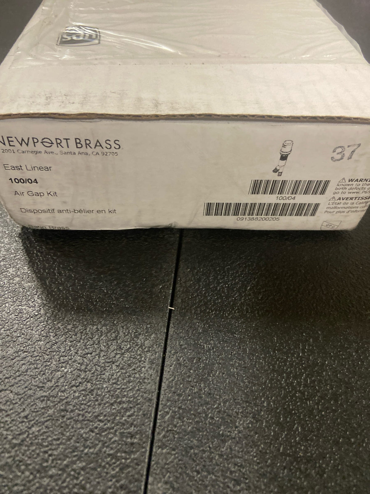 Newport Brass 100-04 East Linear Brass Air Gap - Satin Brass (PVD)