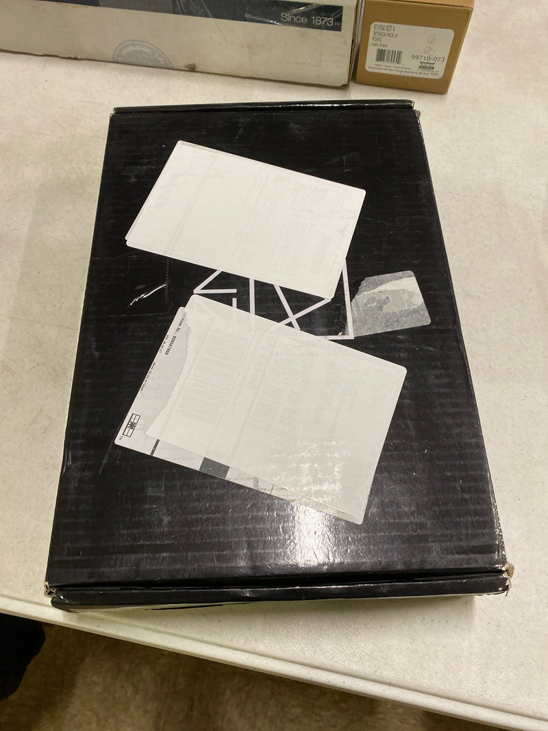 Anzzi L-AZ900MB-BN Single-Handle Single-Hole Bathroom Faucet with Pop-Up Drain in Matte Black and Brushed Nickel