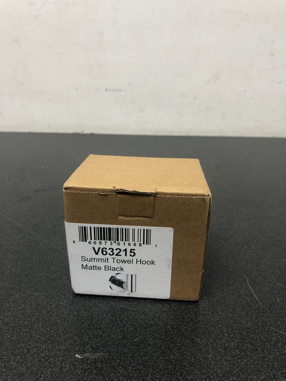ICO Bath V63215 Volkano Summit Single Robe Hook - Matte Black
