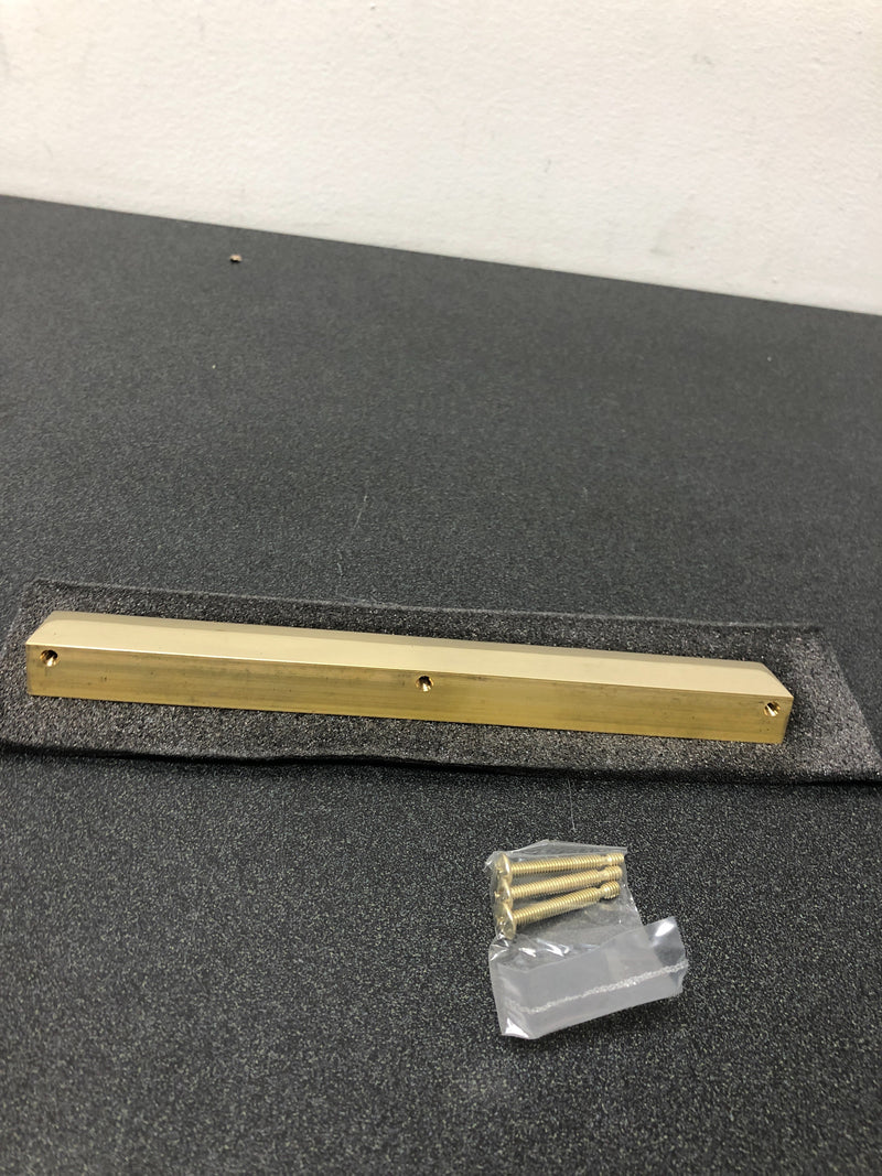 Alno A970-8-PB/NL Tab 8-1/2 Inch Long Finger Cabinet Pull - Unlacquered Brass