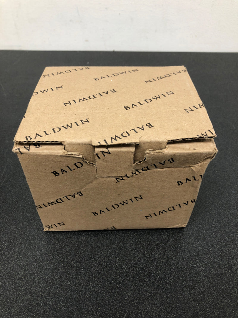 Baldwin 5162102PRIV 5162 Series Privacy Door Lever Set with Square Rose from the Estate Collection - Oil Rubbed Bronze