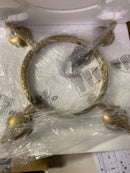 Progress Lighting Tamassee Collection 4-Light Brushed Gold Updated Traditional Chandelier with Clear Glass Shades for Dining Room P400422-191