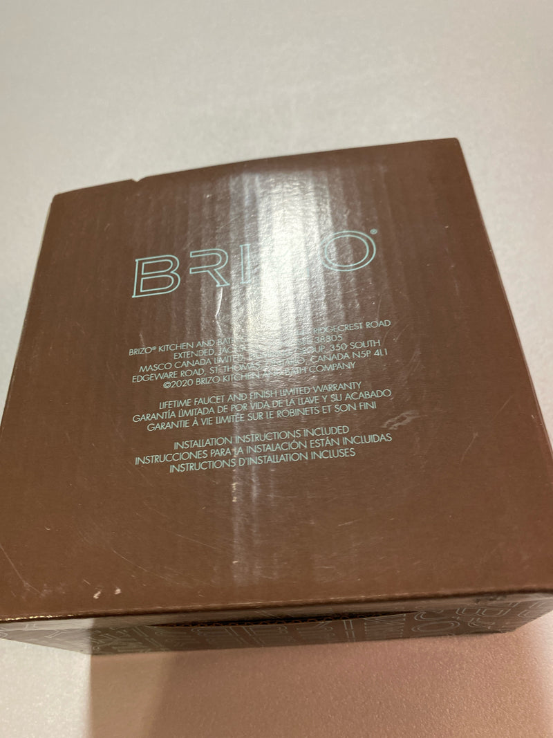Brizo 69072-BNX Brass Kitchen Sink Disposal Flange and Stopper - Brilliance Black Onyx