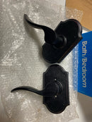 Weslock R7110H1H1SL20 Carlow Right Handed Privacy Door Lever Set with Premiere Rose from the Molten Bronze Collection - Oil Rubbed Bronze