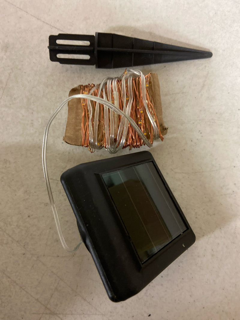 Hunnykome solar lighting SCO-15F100M-OR 20 ft. Solar Outdoor 100-Micro LED Bulb Orange Integrated LED String Light