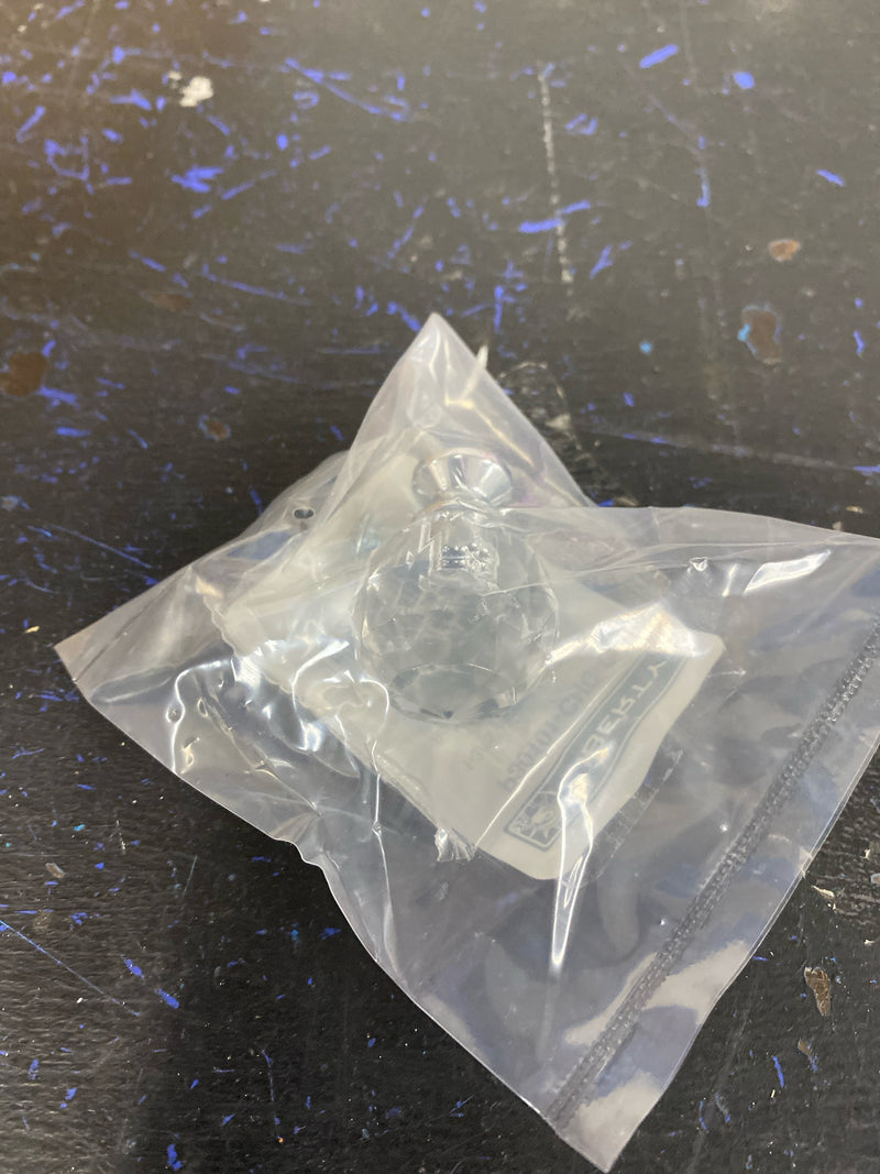 Liberty P30101-CHC-C 1-3/16-Inch Acrylic Faceted Cabinet Hardware Knob with Brass Base