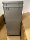 Rev-a-shelf 4WCTM-15BBSCDM2 Gray Double Pull Out Top Mount Trash Can 27 Qt