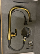 Perrin and Rowe U.4546HT-ULB-2 Armstrong 1.75 GPM Single Hole Pull Down Kitchen Faucet - Unlacquered Brass (Living Finish)
