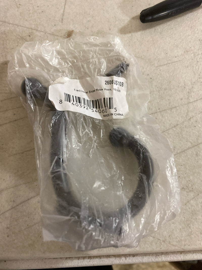 Emtek 2606US10B American Heritage Designer Brass Double Robe Hook - Oil Rubbed Bronze