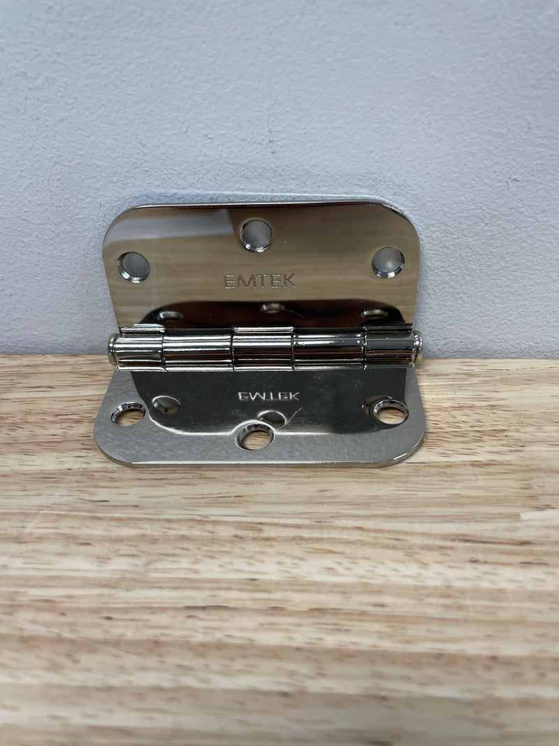 Emtek 91033US14 3.5"x3.5"x2.2mm Plain Bearing Door Hinge- Polished Nickel