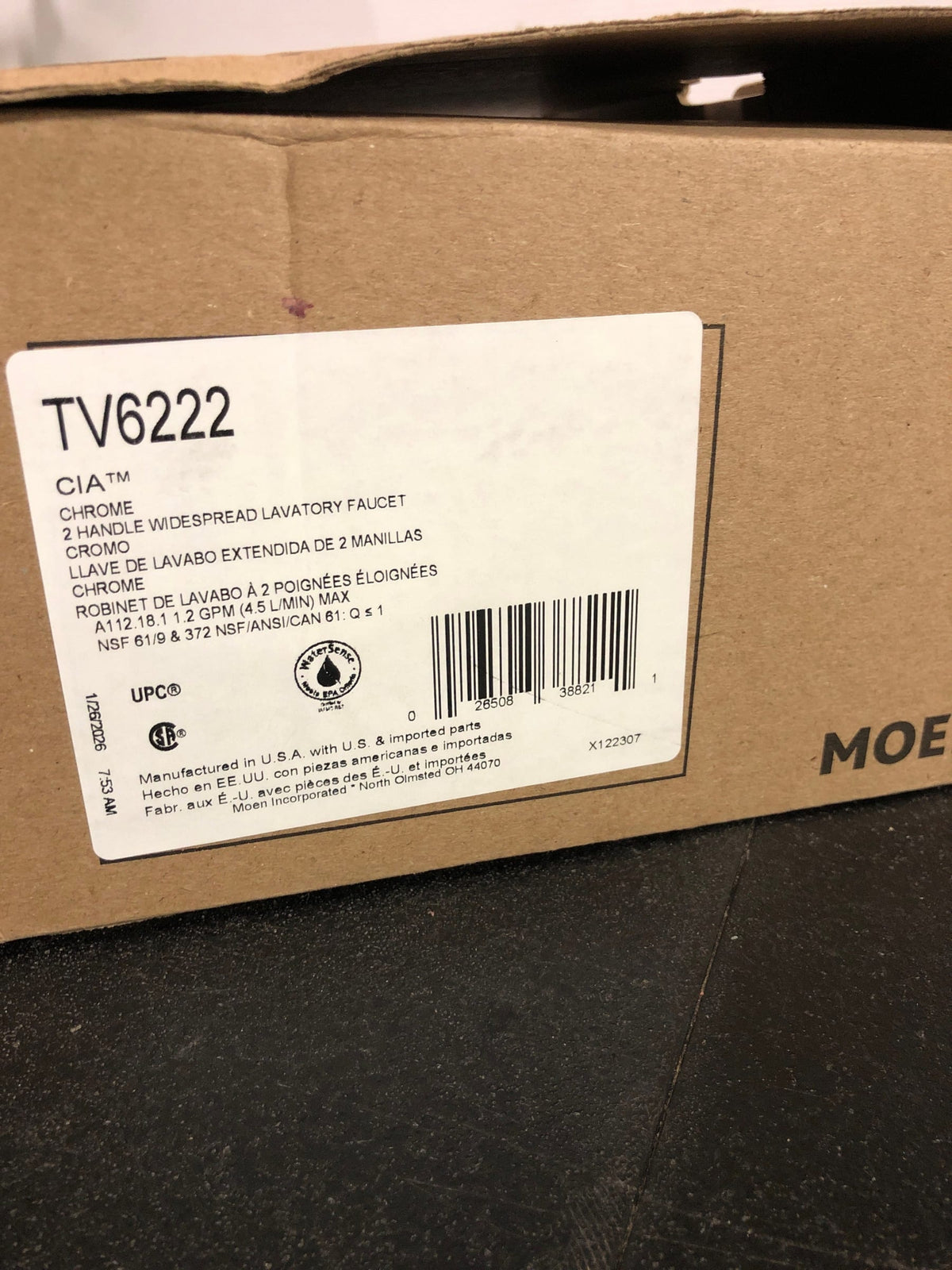 Moen TV6222 Cia 1.2 GPM Widespread Bathroom Faucet with Pop-Up Drain Assembly - Chrome
