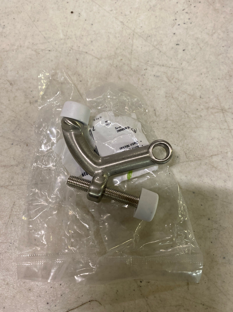 Miseno MDS01SB Adjustable Solid Brass Hinge Pin Door Stop - Satin Nickel