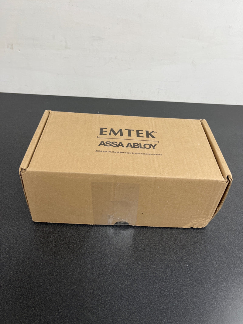 Emtek 8141US15 10 Inch Stretto Rectangular Passage Sideplate Entry Set from the Brass Modern Collection - Satin Nickel