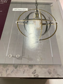 Home decorators collection 27030 Barton Bay 1-Light Bronze and Champagne Pewter Orb Mini Pendant