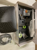 Bwe A-95041-B Single Handle 3-Spray Rain Square Shower Head Shower Faucet 2.5 GPM with High Pressure in. Matte Black(Valve Included)