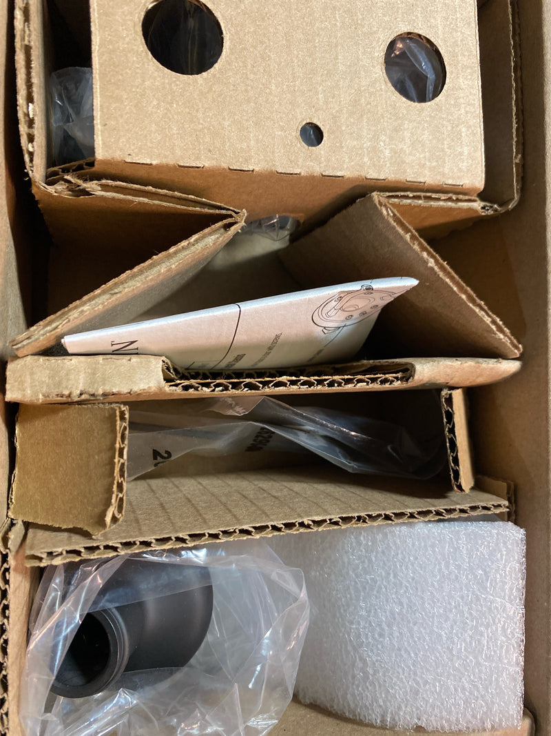 Baldwin FDROUTSR190 Dummy Door Knob Set, Round, Two-Sided, Satin Black