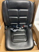 Global Industrial Universal Adjustable Forklift Seat with Suspension, Black