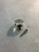 Emtek 86010US14 Old Town 1 Inch Geometric Cabinet Knob from the Glass Collection - Polished Nickel