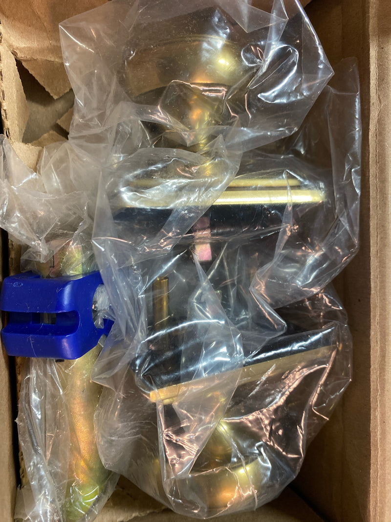 Emtek 8161NWUS7 Norwich Passage Door Knob Set with Wilshire Rose from the Brass Classic Collection - French Antique