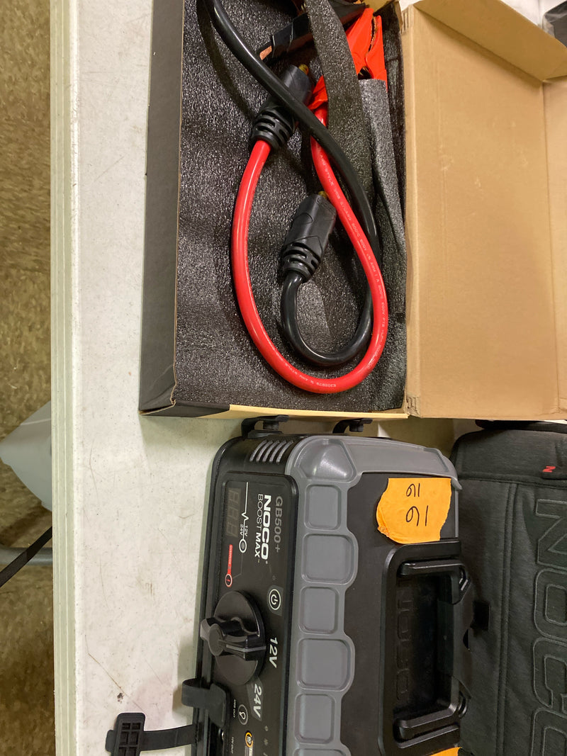 NOCO Boost Max GB500: 6250A UltraSafe Jump Starter – 12V & 24V Lithium Battery Booster Pack, Portable Jump Box, Power Bank & Jumper Cables - for 45L Gas and Diesel Engines