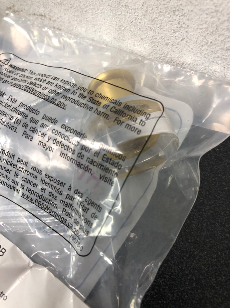 Hickory Hardware P3708-CABGB Midway 1 Inch Mushroom Cabinet Knob - Crysacrylic with Brushed Golden Brass