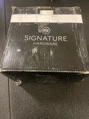 Signature Hardware SH644BN PVC Cable Drain and Overflow for 17" - 22" Deep Alcove Tubs - Brushed Nickel