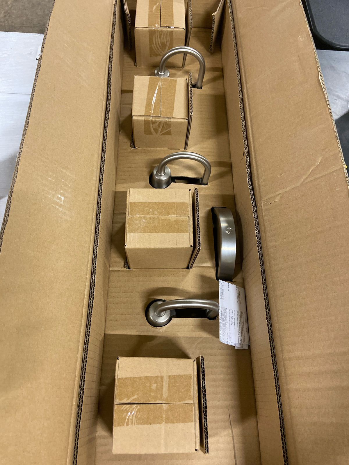 Kichler Kavi 31.5" 4-Light Bathroom Vanity Light Fixture with Clear Glass in Brushed Nickel, Damp Rated Modern Wall Mount for Powder Room Over Mirror (31.5" W x 10" H), 55212NI