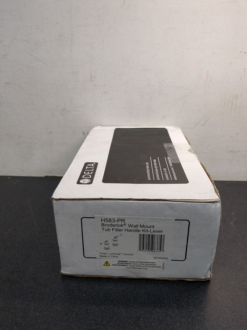 Delta H583-PR Broderick Lever Handle Kit for Wall Mount Tub Filler - Lumicoat Chrome