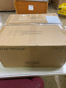 Craftmade 54293-FB Collins Clear Hammered Glass Pendant, 3-Light 180 Total Watts, 21" H x 18" W, Flat Black