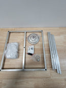 Elegant Lighting LD6105D16S Eclipse 4 Light 16" Wide Taper Candle Chandelier - Vintage Silver