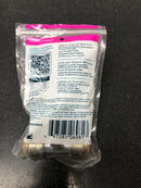 Sharkbite UR24984A Max 1/2 in. Push-to-Connect x 1/2 in. Push-to-Connect x 3/8 in. Compression Chrome-Plated Brass Service Stop Tee