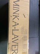 Minka Lavery 2234-66A Drysdale 4 Light 33" Wide Vanity Light with Hammered Glass Shades - Coal