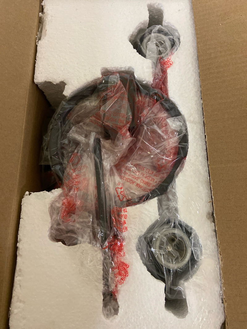 GLOBE Electric 51850 Cannes 3-Piece Powder Room Set, Matte Black, 2-Light Vanity Light with Clear Glass Shades, Toilet Paper Holder, Towel Ring, Bulb Not Included