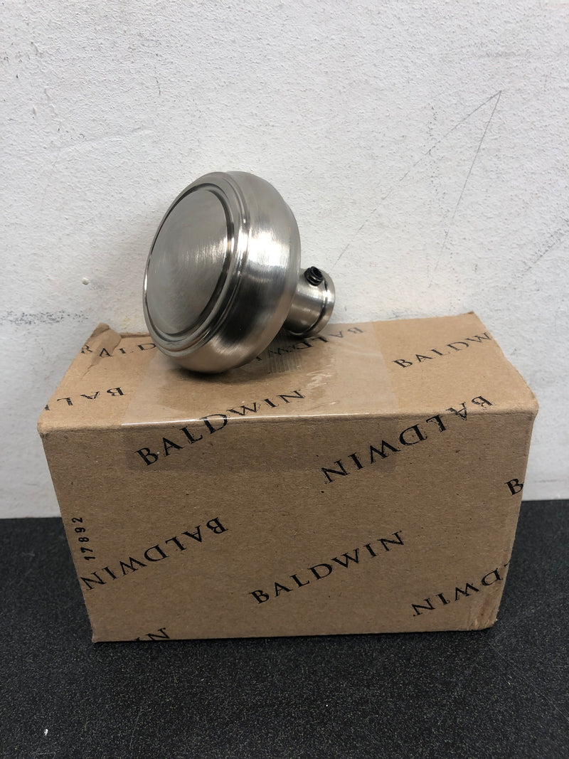 Baldwin 5068056IMR Individual Estate Knob without Rosettes - Lifetime Satin Nickel