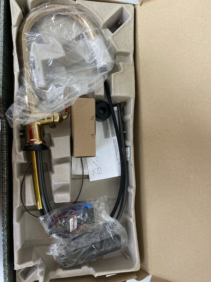 Brizo 64074LF-PG Rook 1.8 GPM Single Hole Pull Down Kitchen Faucet with MagneDock and SmartTouch (5 Year on Electronic Parts) - Polished Gold