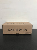 Baldwin PVCONCSR044 Contemporary Privacy Door Knob with Square Rose - Satin Brass